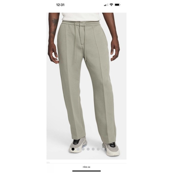 Nike Tech Fleece Reimagined Loose Fit Pants Mens Sz S (Waist 30-31) Light Green - Picture 13 of 14